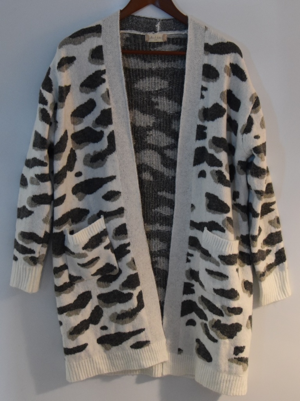 Altar'd State Teddy Long Line Duster Cardigan (Multi Color)